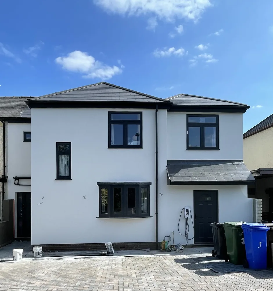 Silicone render Bents Green Sheffield — completed by P&R Solutions