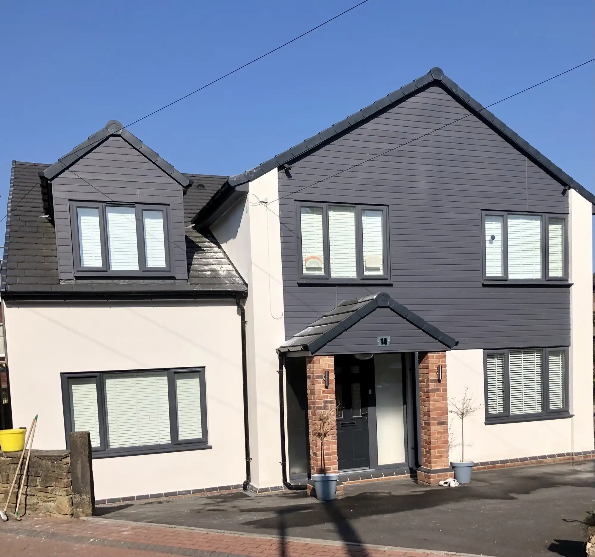 Completed silicone render Norton Sheffield by P&R Solutions