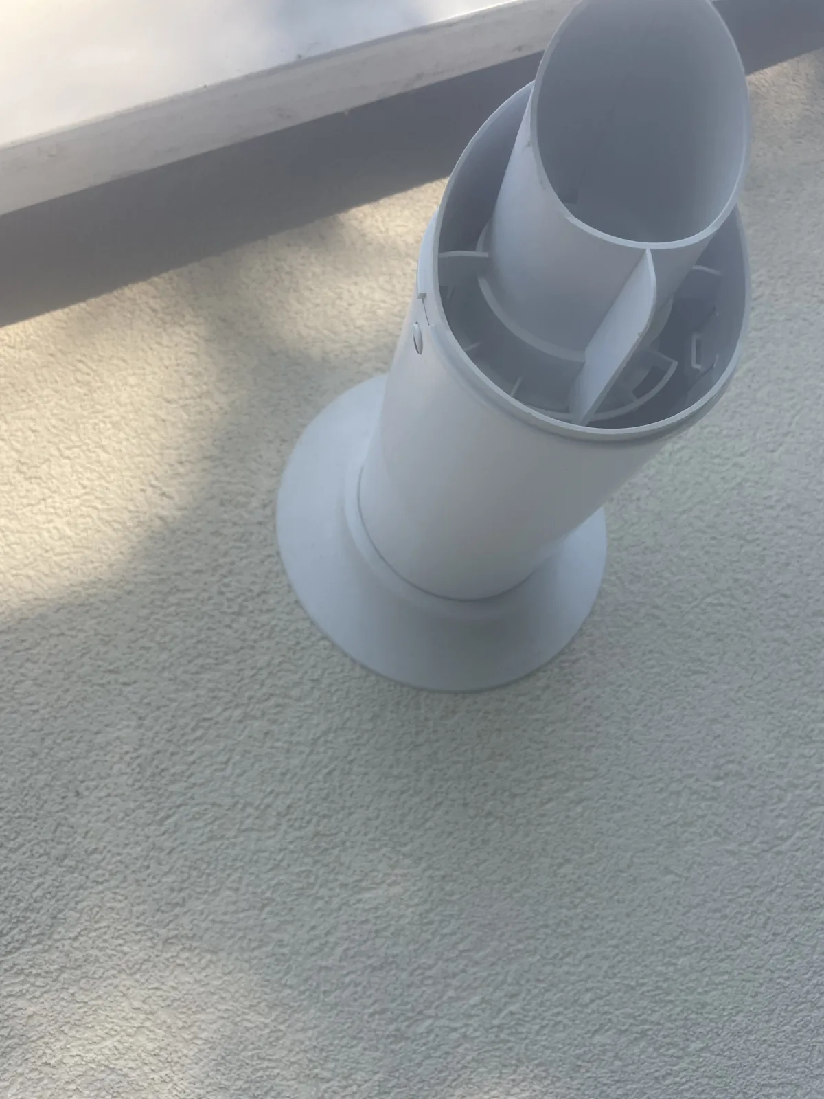 Stage 6: Boiler flue extended through the render to meet BBA requirements — S17 Sheffield by P&R Solutions