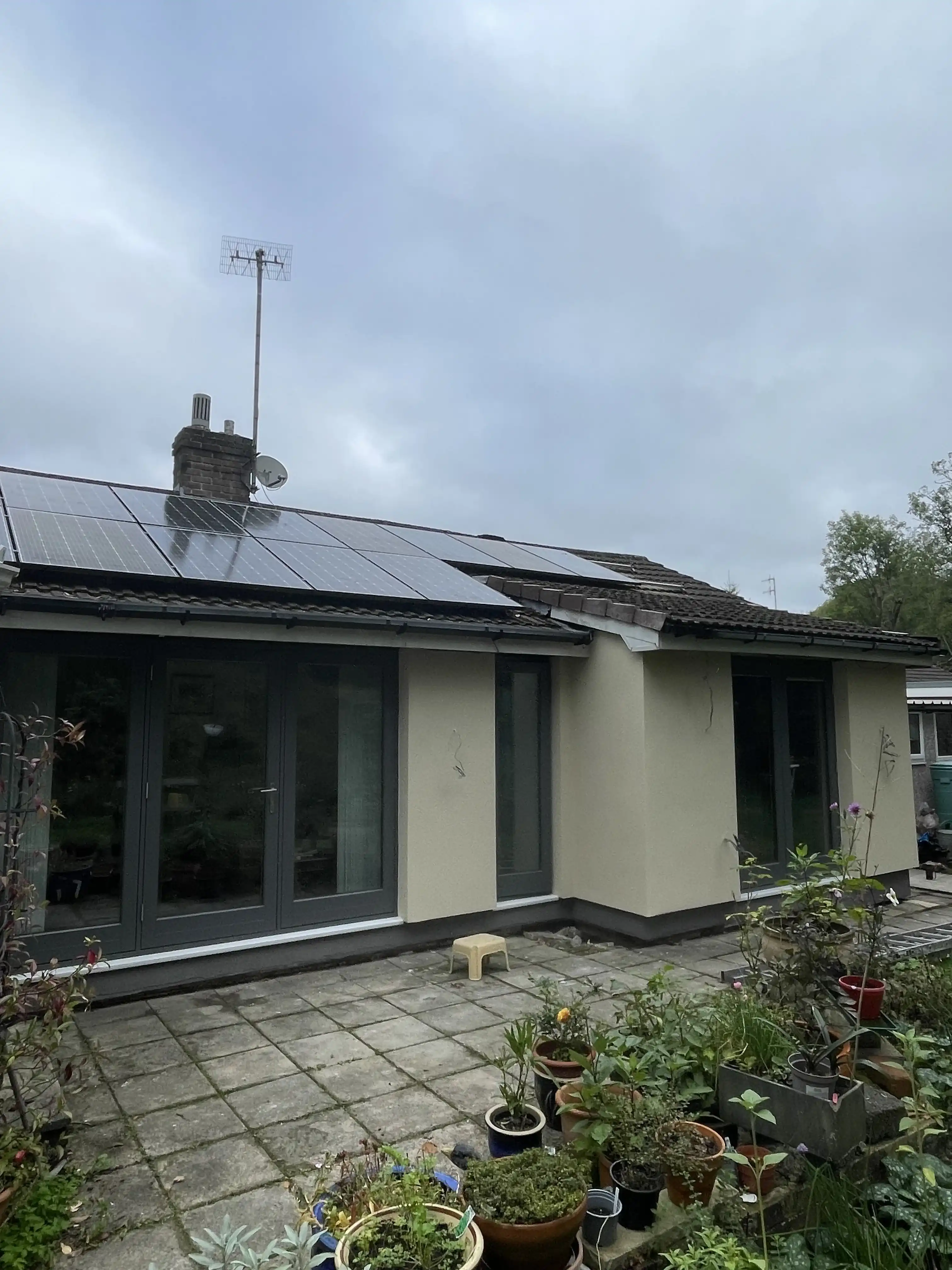 Completed EWI system with silicone render finish on detached property in S17 Sheffield — P&R Solutions