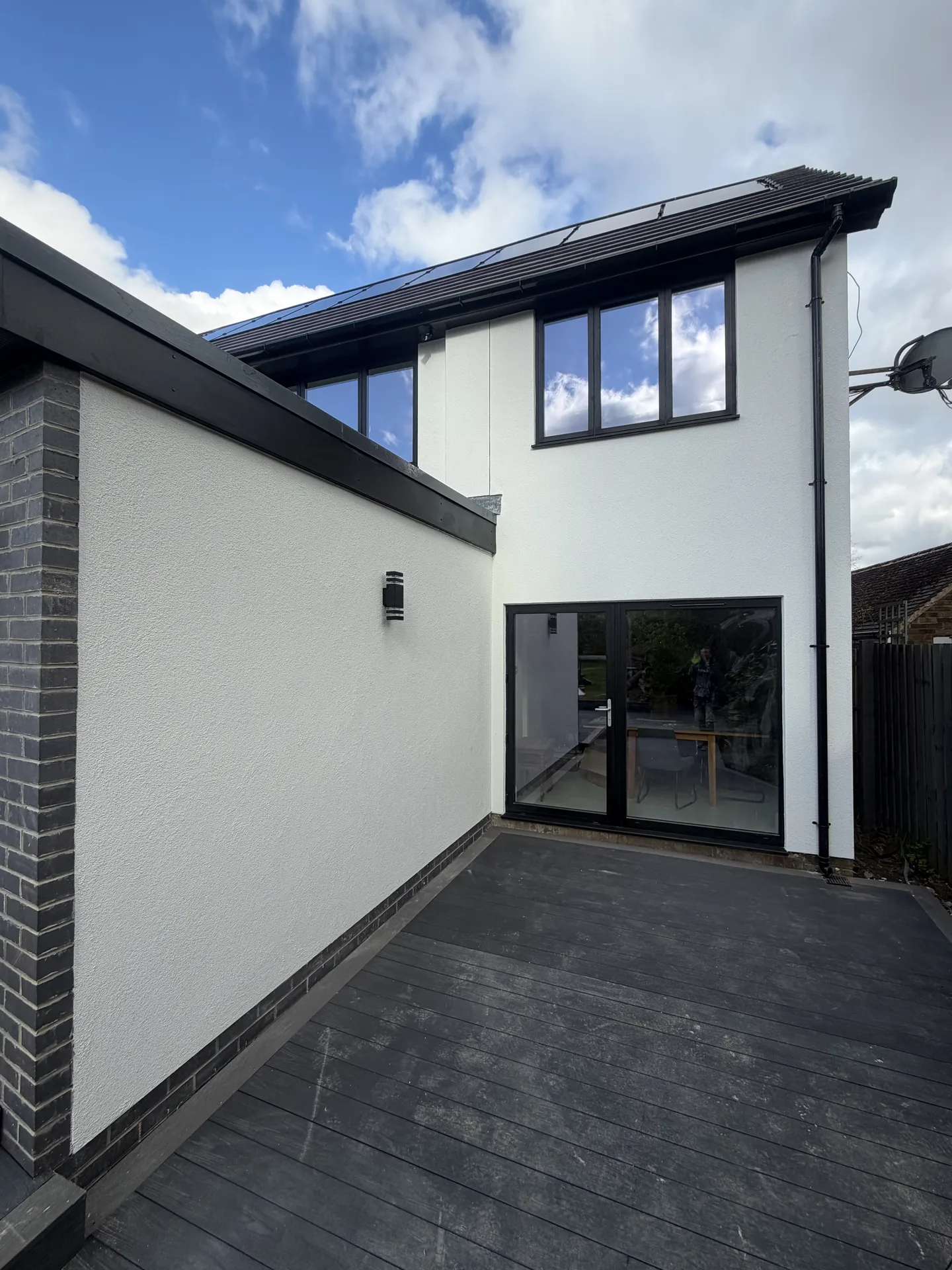 Stage 4c: Completed rear elevation — scaffold struck, Sandygate Sheffield by P&R Solutions