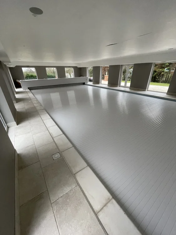 After replastering — perfectly smooth, decoration-ready skim coat finish on walls at Wentworth S62 Sheffield, transformed by P&R Solutions plasterers